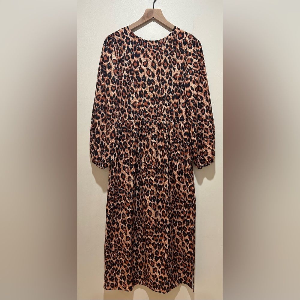 Aly Daly Animal Print Long Sleeve Maxi Dress - Women’s Size Small